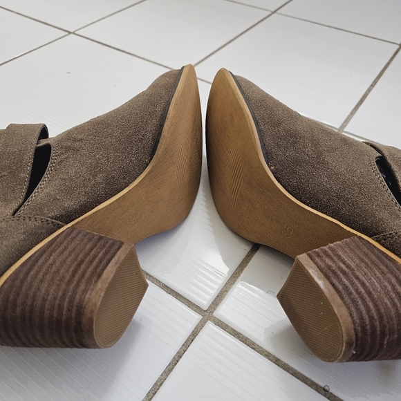 Harlow Suede Fall Ankle booties Green Sz US 9 - Picture 2 of 11